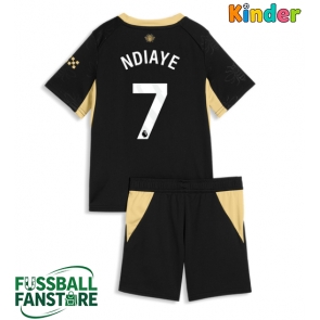 Manchester City Iliman Ndiaye #7 Replik Auswärtstrikot Kinder 2026-27 Kurzarm (+ Kurze Hosen)